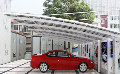 斜拉式車(chē)棚